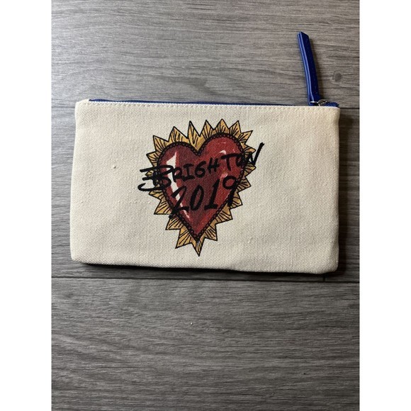 Brighton 2019‎ Love of Art Canvas Women's Accessories Makeup Cosmetic Bag NWOT - Picture 2 of 3